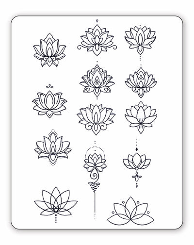 (13 Tattoos) Lotus Love - Semi-Permanent Tattoos