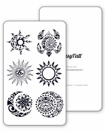 (6 Tattoos) Nature Mandala - Semi-Permanent Tattoos