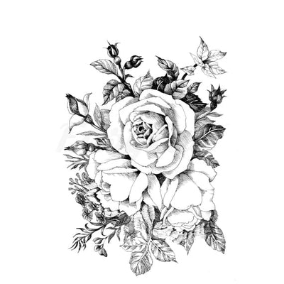 3 Rose Corsage - Temporary Tattoo