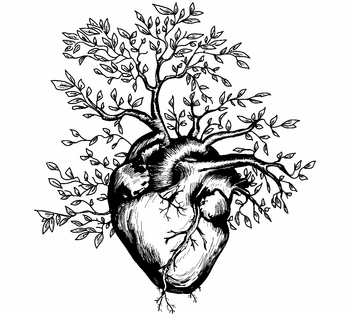 Tree Heart - Temporary Tattoo