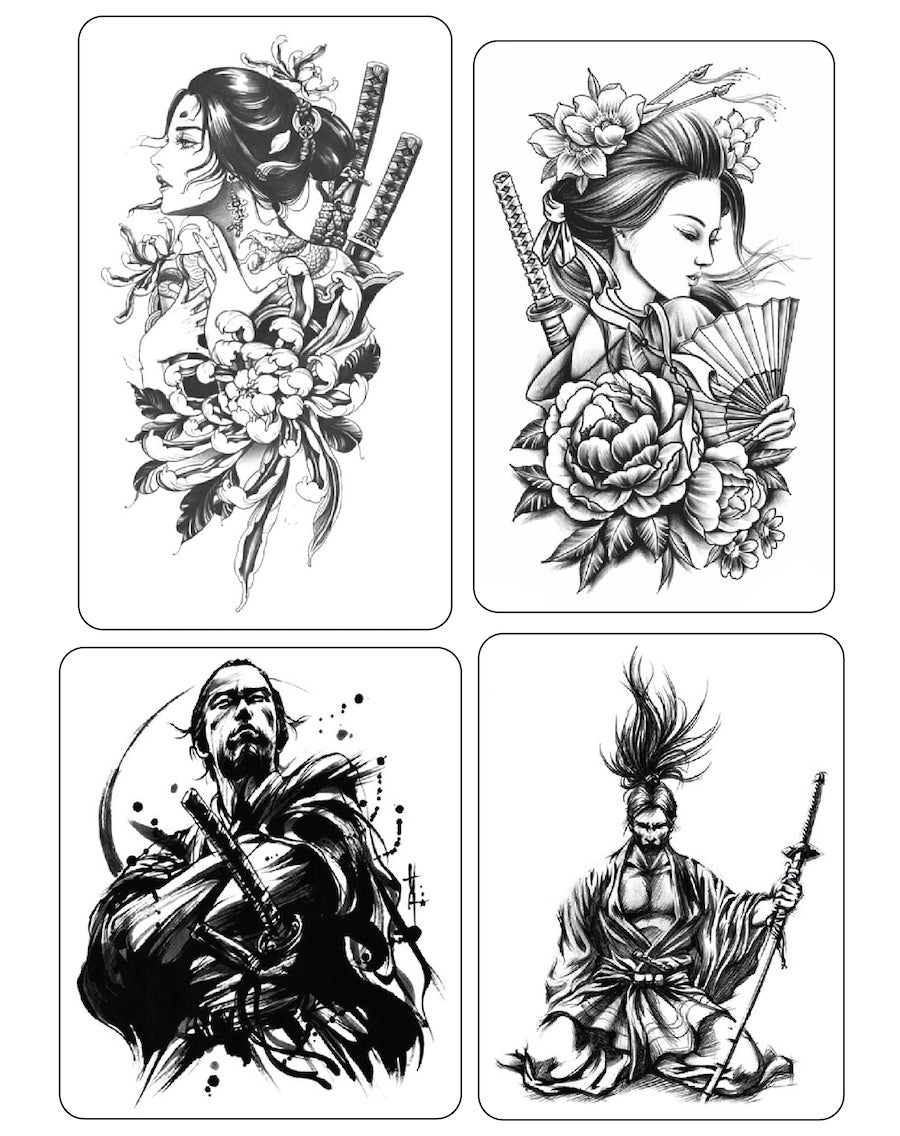 Warriors Temporary Tattoo Set EasyTatt™