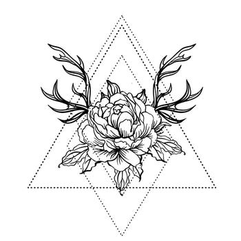 Abstract Floral - Temporary Tattoo