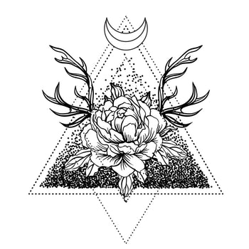 Abstract Floral - Temporary Tattoo