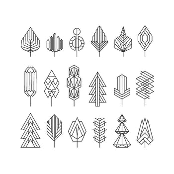 Abstract Leaves Collection - Temporary Tattoo