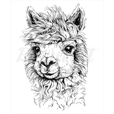 Alpaca - Temporary Tattoo