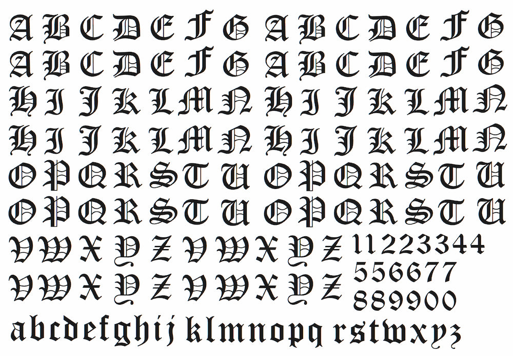 Alphabet Lettering
