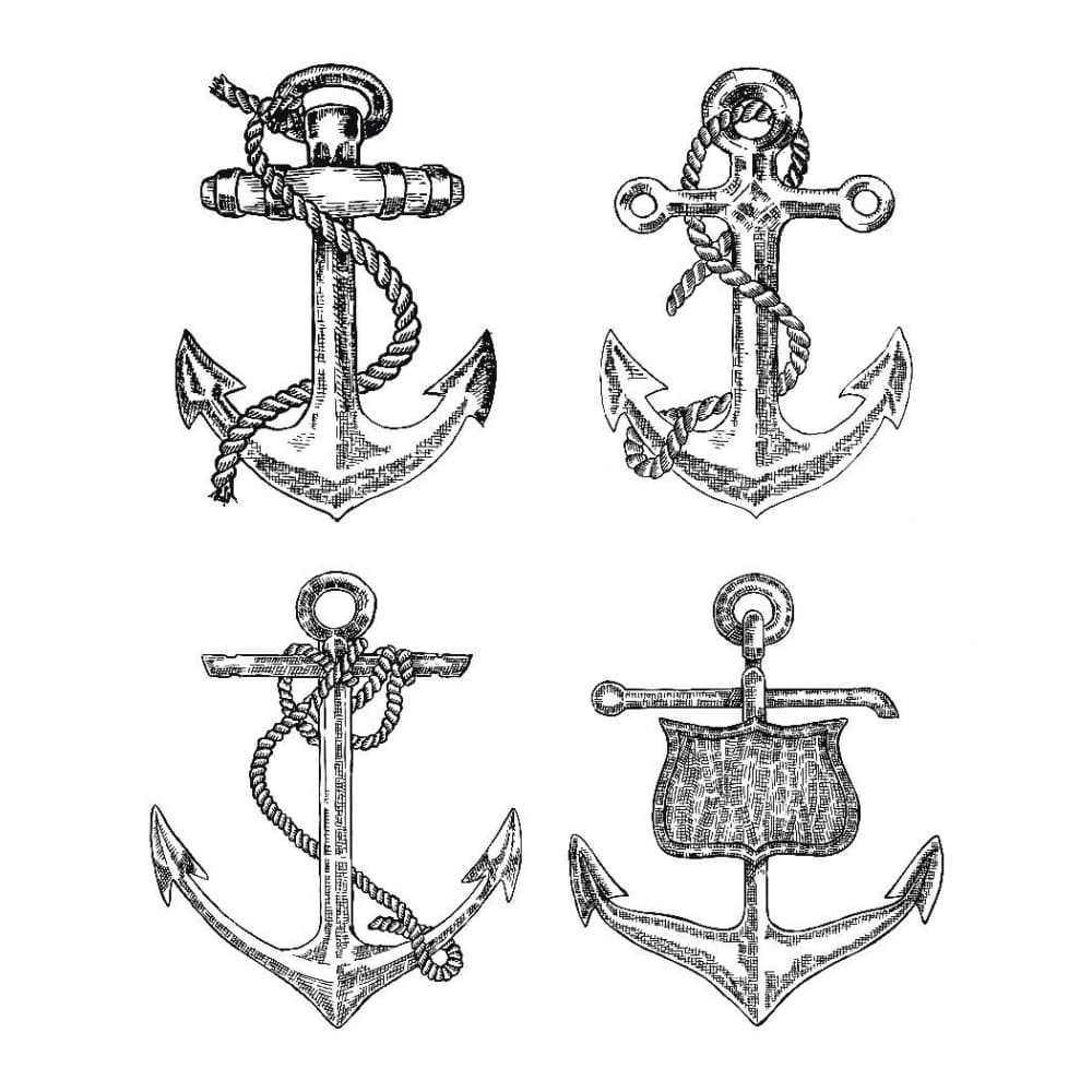 Anchor Set - Temporary Tattoo