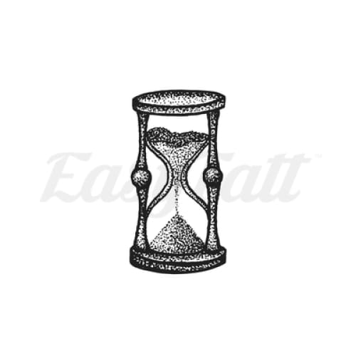 Antique Hourglass - Temporary Tattoo