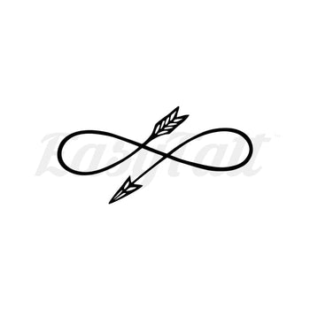 Arrow Infinity - Temporary Tattoo
