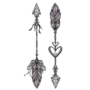 Arrow Pair - Temporary Tattoo