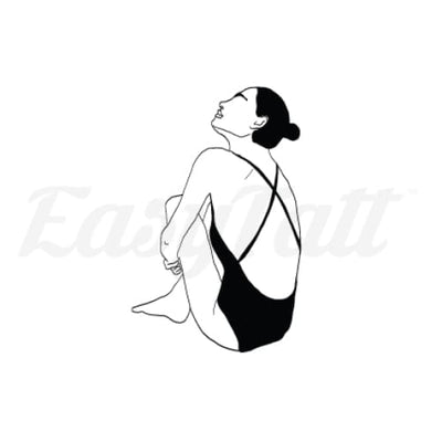 Bathing Woman - Temporary Tattoo