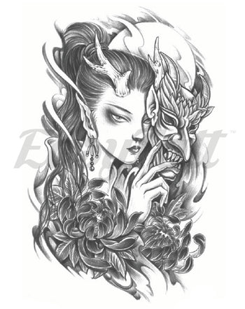 Behind the Mask - Temporary Tattoo