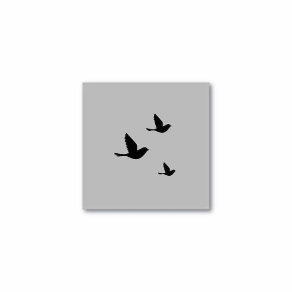 Bird Flock - Single Stencil