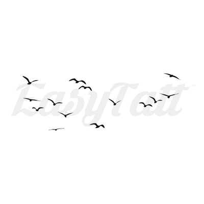 Birds in the Distance - Temporary Tattoo