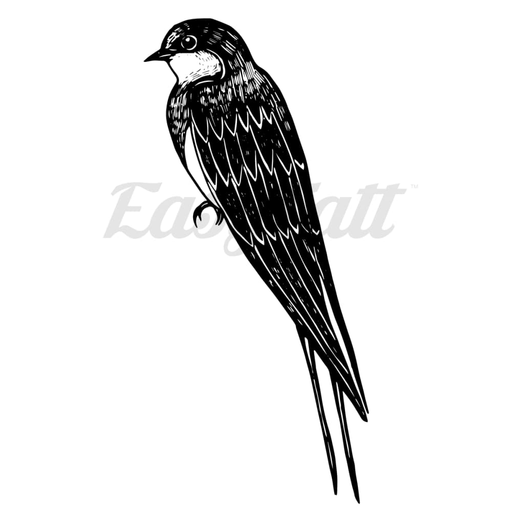 Black Bird - Temporary Tattoo