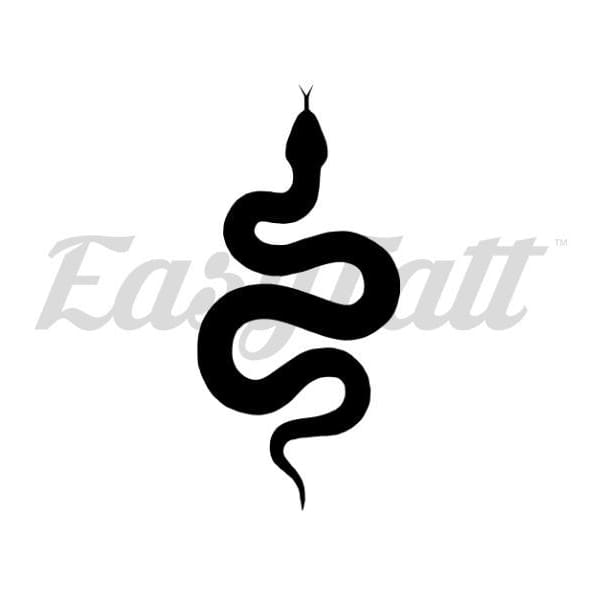 Black Serpent - Temporary Tattoo