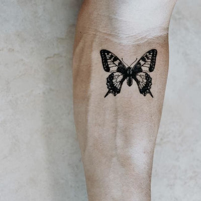 Blackwork Butterfly - Temporary Tattoo