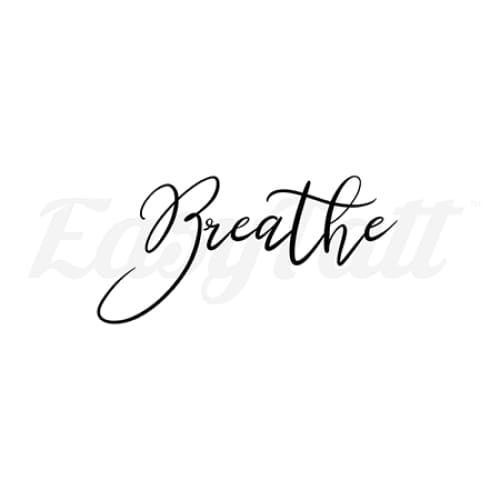 Breathe - By Eastern Cloud - Temporary Tattoo
