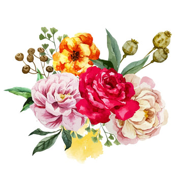 Bright Roses - Temporary Tattoo