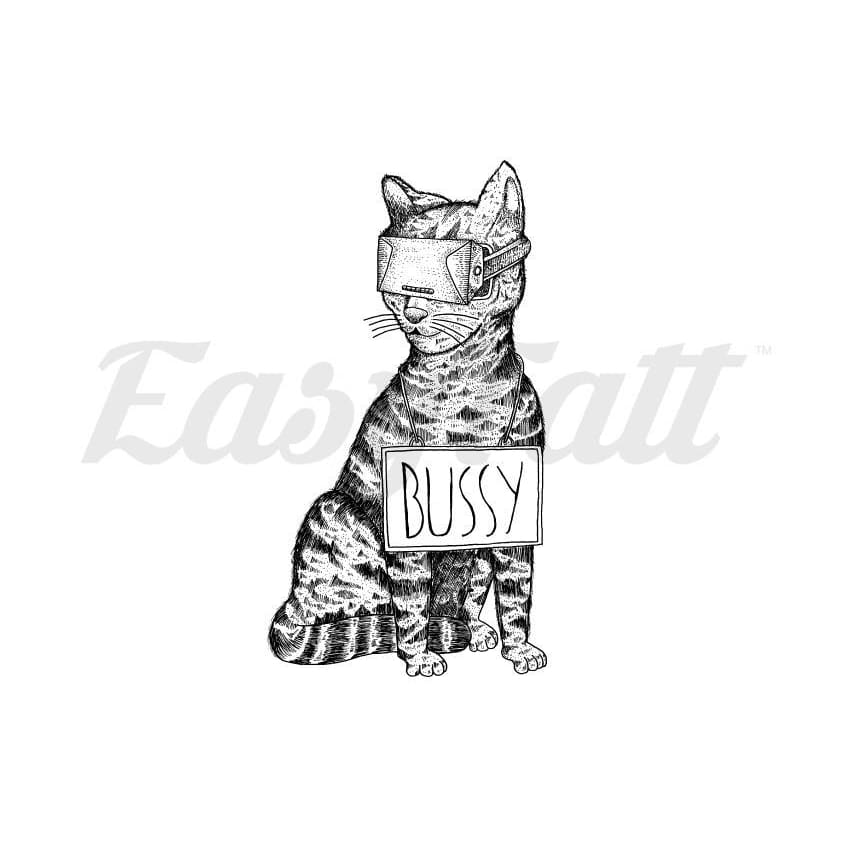 Bussy Cat - By Kiryadi - Temporary Tattoo