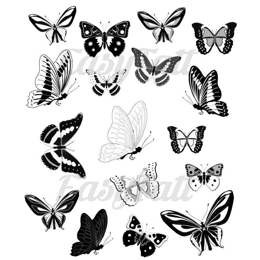 Butterfly Collection - Temporary Tattoo