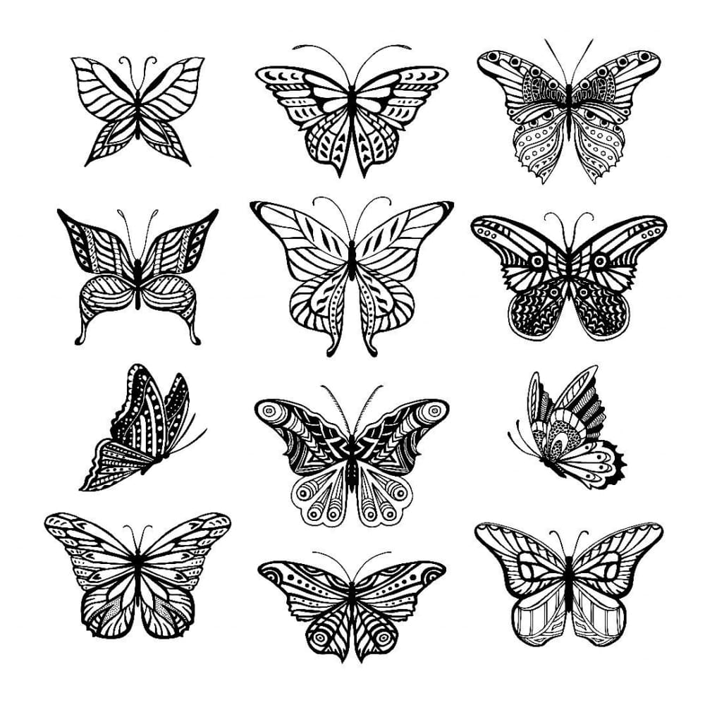 Butterfly Set - Temporary Tattoo