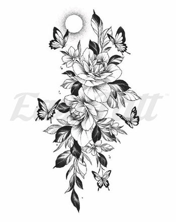 Butterfly Dance - Temporary Tattoo