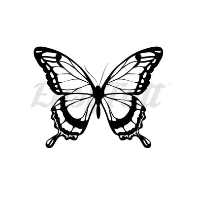 Black Butterfly - Temporary Tattoo