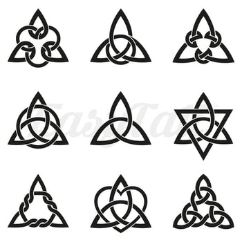 Celtic Symbols - Temporary Tattoo