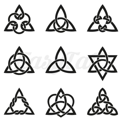 Celtic Symbols - Temporary Tattoo