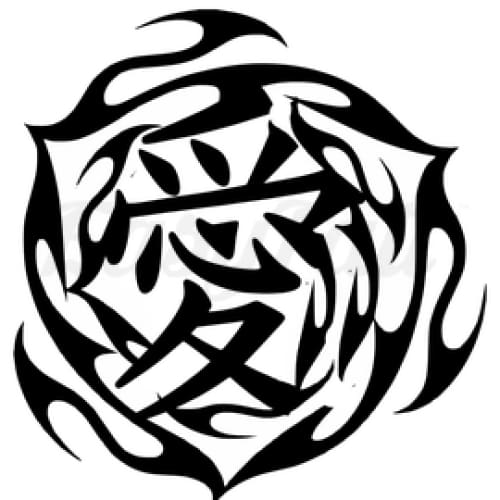 Chinese Character Pattern Temporary Tattoo EasyTatt™