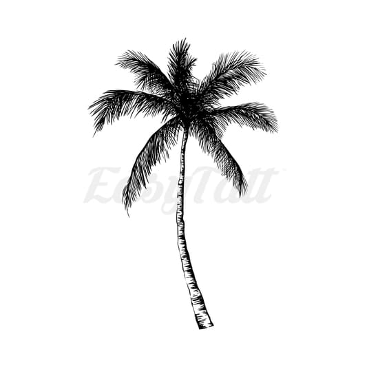 Classic Palm Tree - Temporary Tattoo