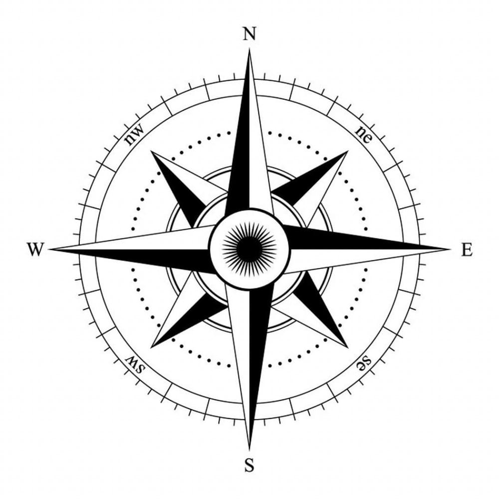 Compass - Temporary Tattoo