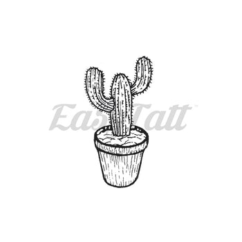 Cute Cactus - By Will Finch - Temporary Tattoo