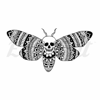 Death Moth - Temporary Tattoo