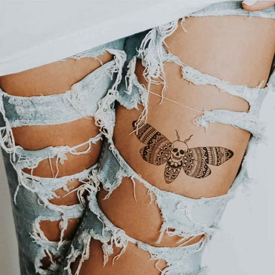 Death Moth - Temporary Tattoo