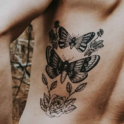 Death Moths - Temporary Tattoo