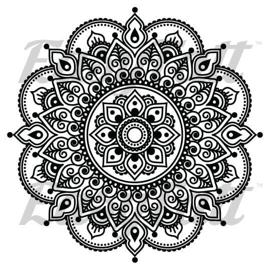 Decorative Mandala - Temporary Tattoo