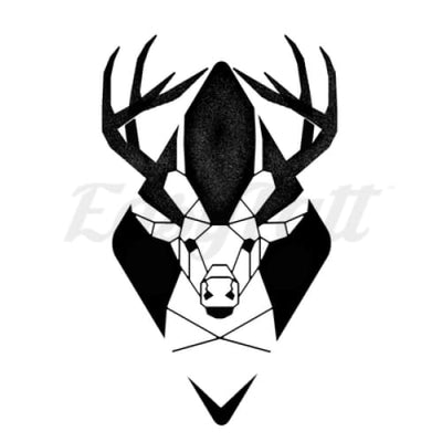 Deer Geometric - By Jen - Temporary Tattoo