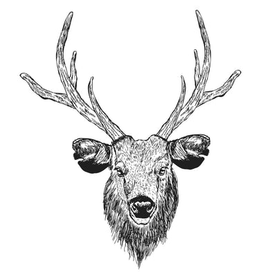 Deer Head - Temporary Tattoo