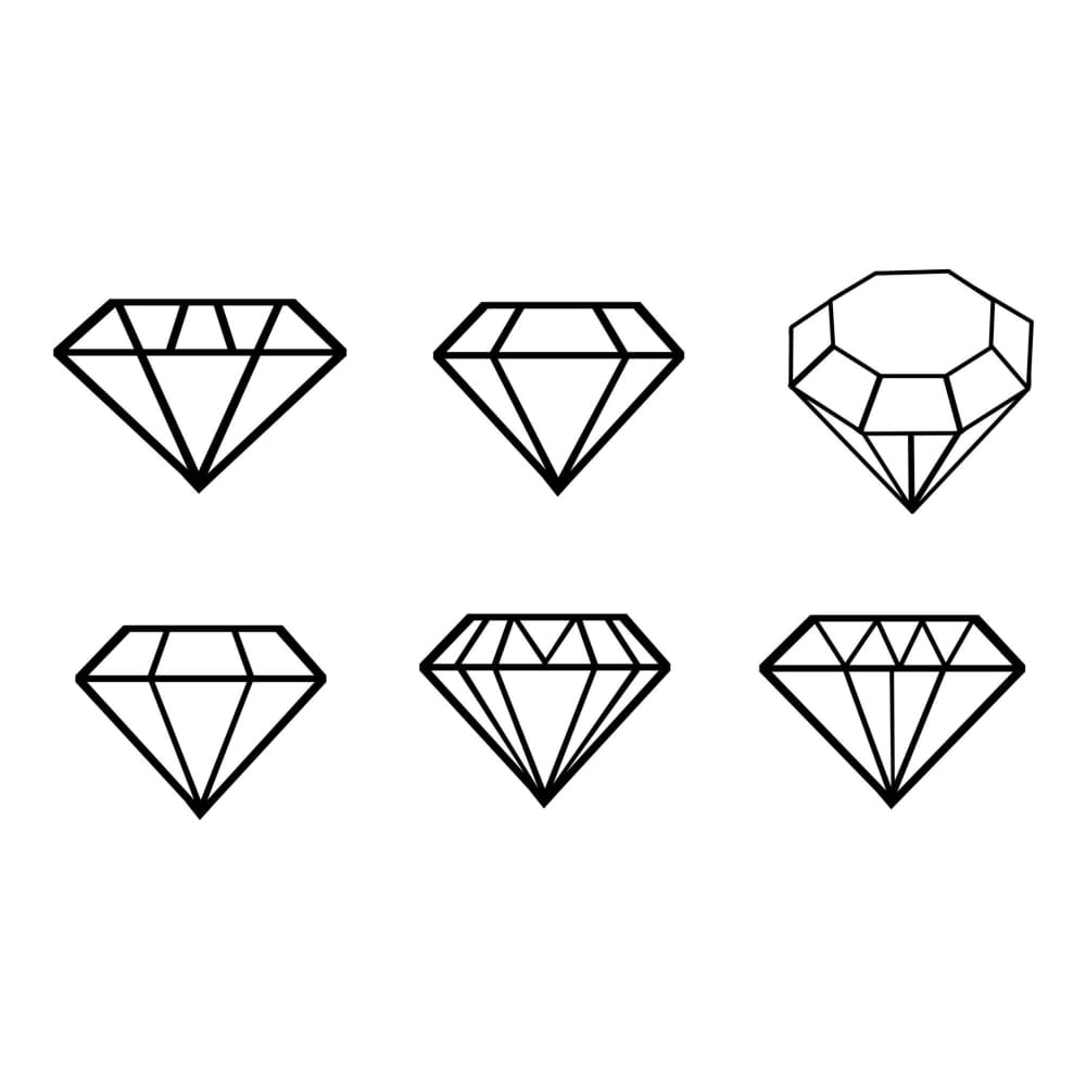 Diamond Set - Temporary Tattoo