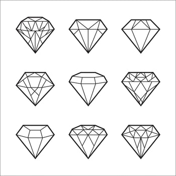 Diamond Set - Temporary Tattoo