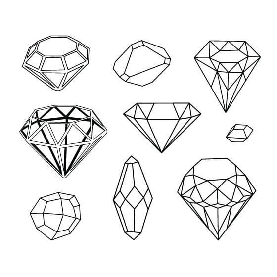 Diamond Set - Temporary Tattoo