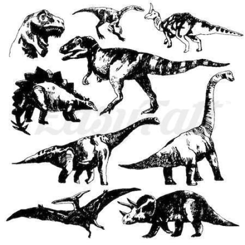 Dinosaur Set - Temporary Tattoo