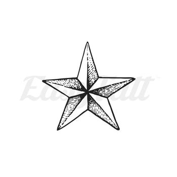 Dotwork Star Small - Temporary Tattoo