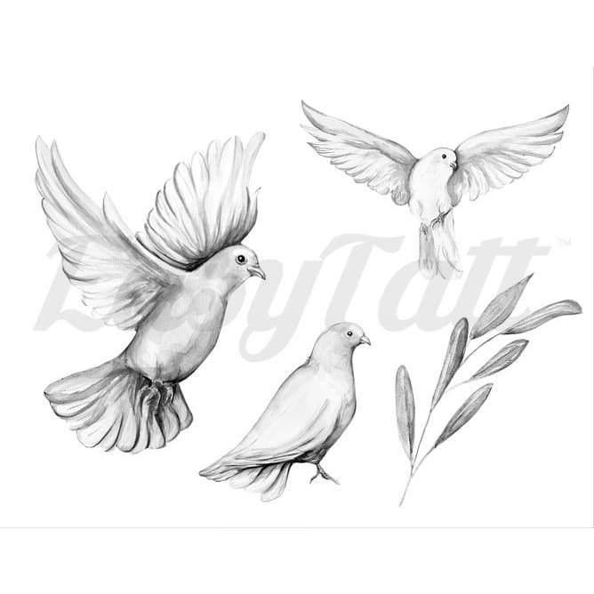 Doves - Temporary Tattoo