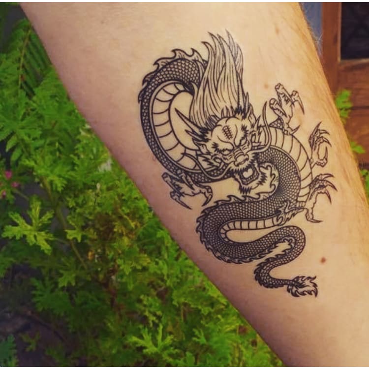 Temporary Dragon Tattoo Stickers  TeMaRo