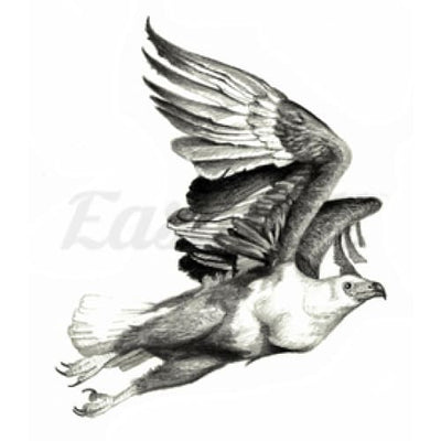 Eagle in Flight - Temporary Tattoo