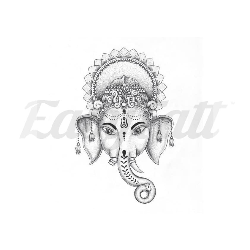 Elephant - Temporary Tattoo