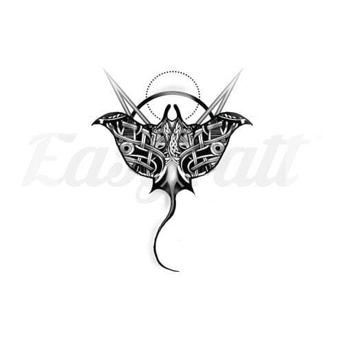 Enchanted Stingray - By Jen - Temporary Tattoo